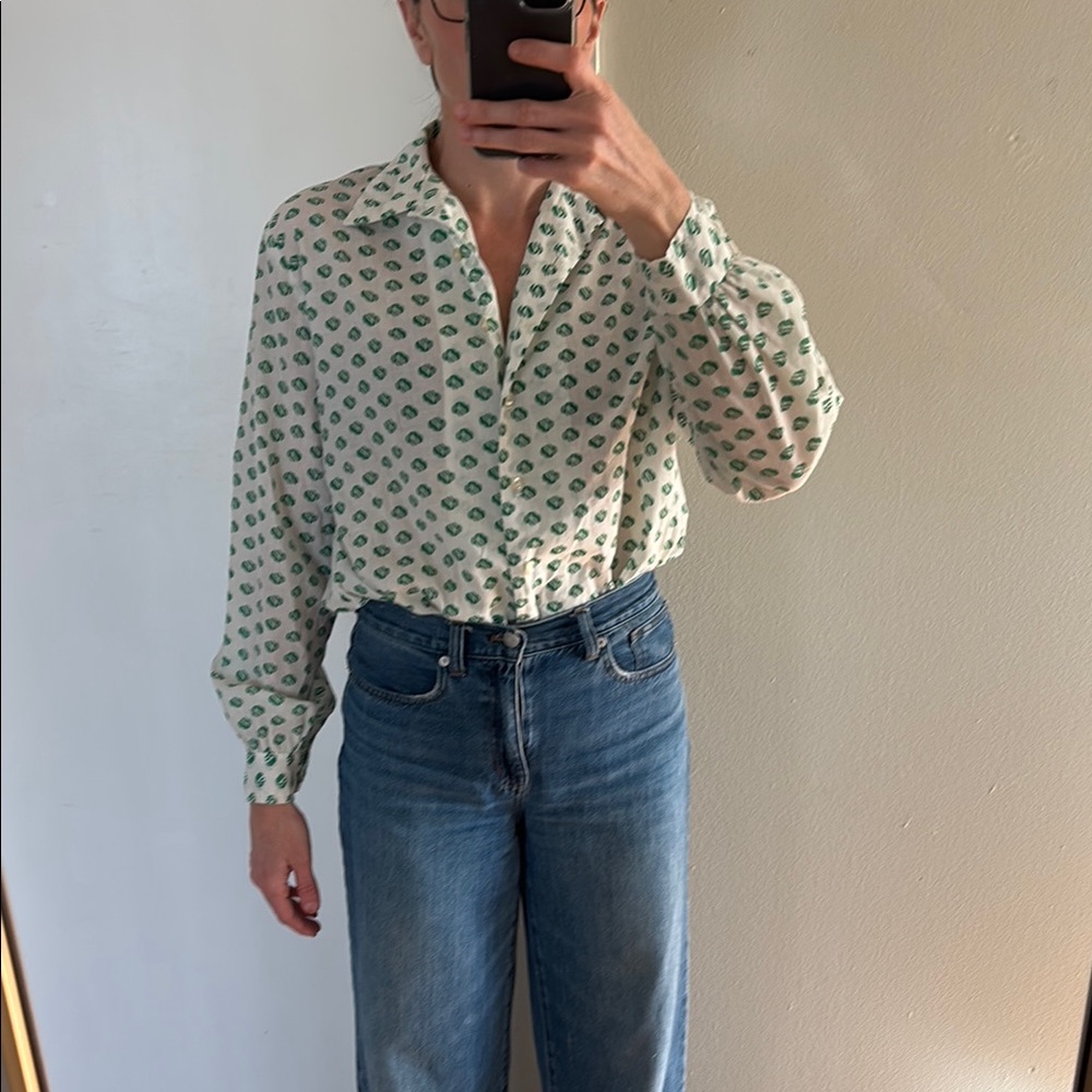 Girl Scouts Patterned Button-Up Blouse